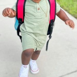 Baby Boy Olive Romper